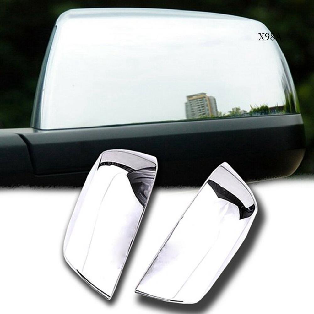 QM-Chrome ABS Car Side Rearview Mirror Cover Trim For Toyota- Sequoia 2007-2020