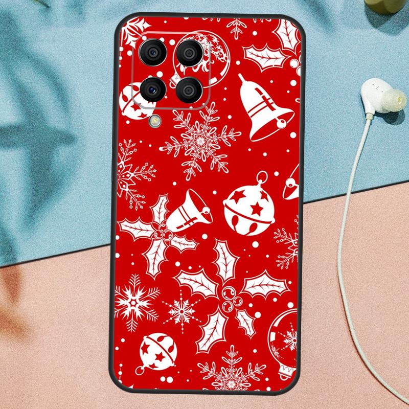 Christmas Santas seamless Deer Case For Samsung Galaxy M15 M35 M55 M56 M36 M16 M31 M21 M13 M33 M53 M12 M32 M52 M14 M34 M54