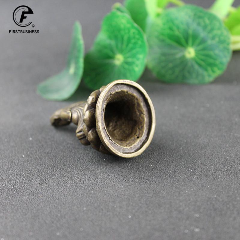 Antike Bronze Guanyin Bodhisattva Buddha Statue Ornamente Neuer Stil Kleine Kupfer Buddhas Miniaturen Figuren Heimwerkkunst Dekor