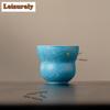 61ml Sprinkle Gold Hand-painted Flower Gourd Teacup Traditional Tea Bowl Mug Tea-tasting Personal Cup Chazhan Master Cup Craft