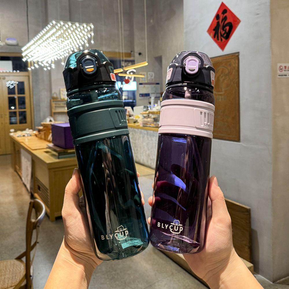 Läckagesäker 1 liters sportvattenflaska PC Utomhus sportkanna Vacker färgglad plastmugg Gymmet