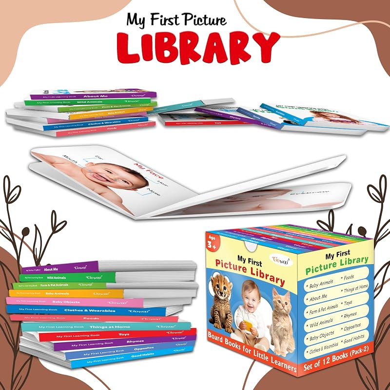 My First Picture Library Box Of (PreSchool Books) | Gift Set For Kids in