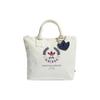 adidas Originals Trefoil Logo Print Polyester Tote Bag Unisex Bags White HK0118