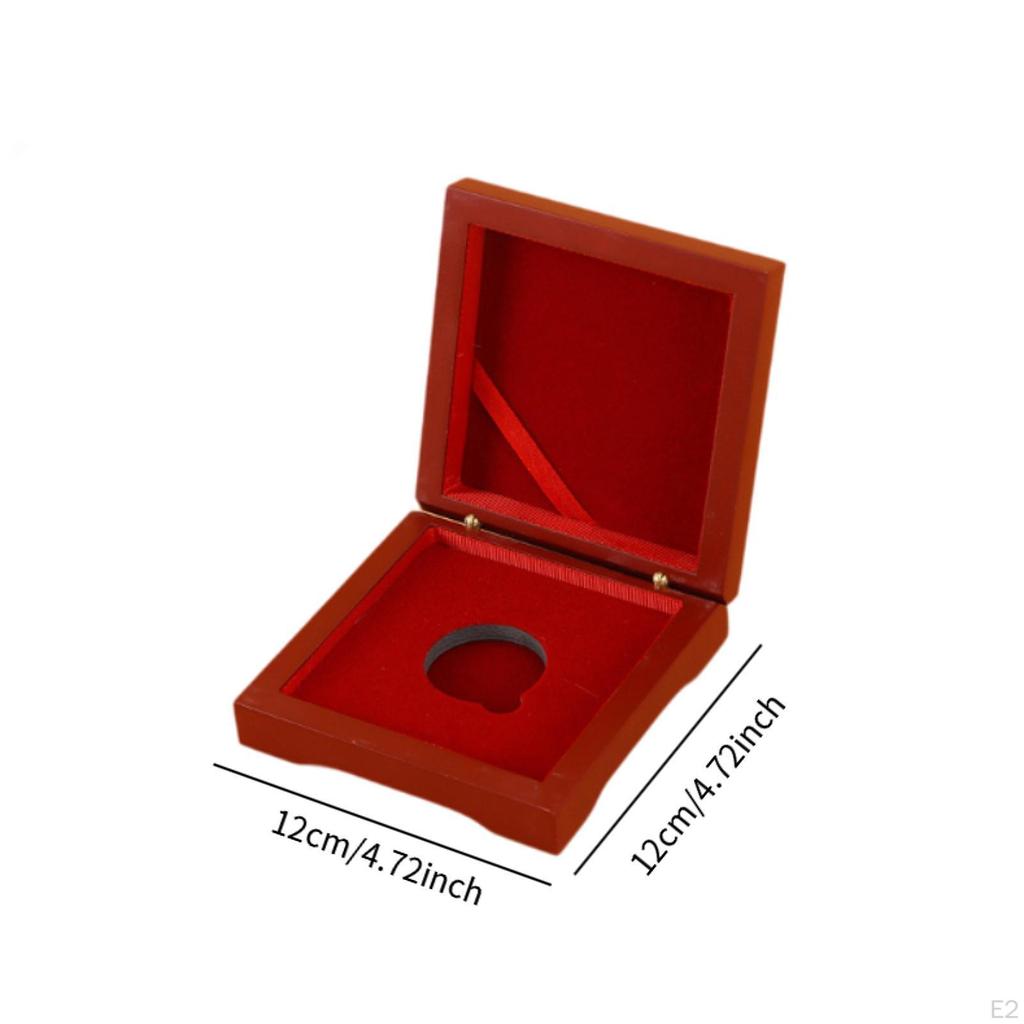 Display Case Medal Presentation Box Holder Gifts Organizer Wooden Ornament for Collectible