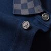 Polo a Maniche Lunghe da Uomo MONTAGUT con Collo Jacquard in Misto Lana