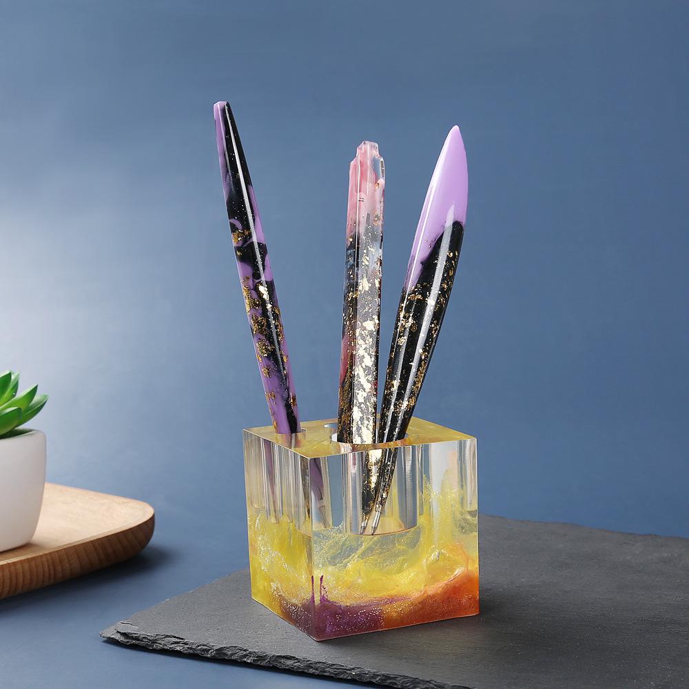Ballpoint pen silicone mold crystal dropper DIY creative material