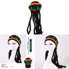 Creative Jamaican Beanie Hat With Breathable Spandex For Womens Halloween Party Accessory