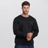 Dibenze Men's Plus Size Loose Round Neck Sweatshirt