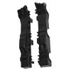 2PCS Black Bumper Support 865141W200 865131W200 Mount Holder for Kia Rio 2012-2017 Auto Body Repair