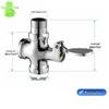 Jiong Hui Huang 1-inch Alloy Foot-Operated Toilet Flush Valve