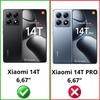 Coque antichoc - Phonillico® - Xiaomi 14T - Souple - Transparent - 2 Verres Trempés