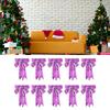 High Quality Christmas Flannelette Bow Christmas Decorations Bows Home Decor