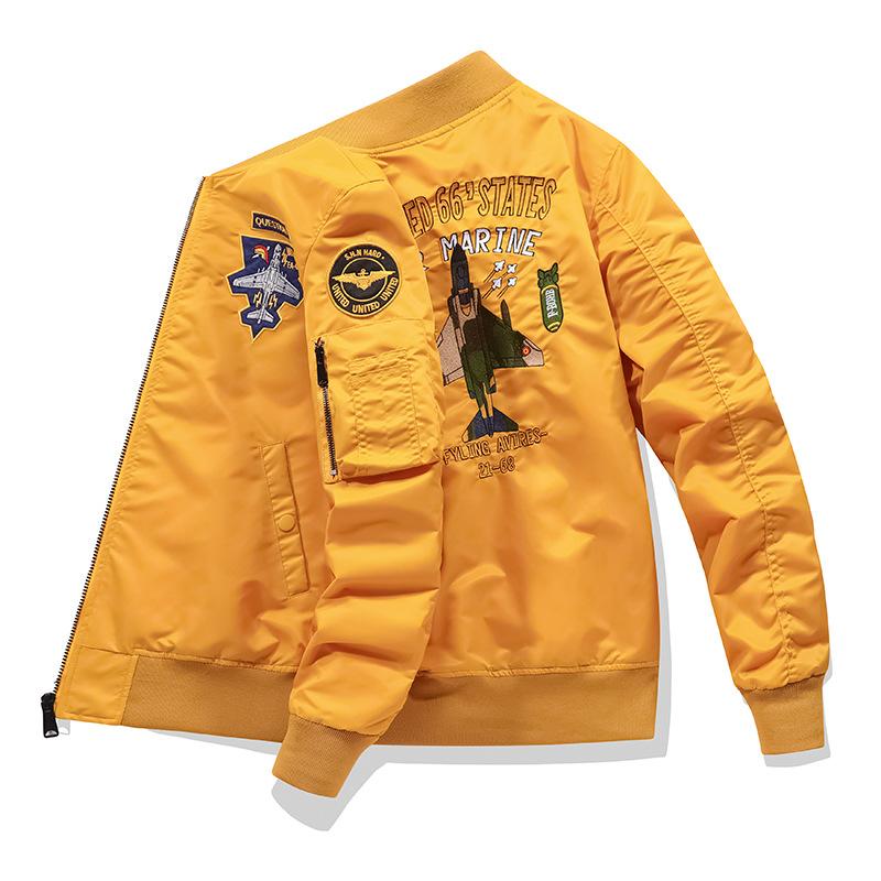 Jarní a podzimní Air Force Ma1 Bomber Jacket Pánská vyšívaná baseballová uniformní bunda Tooling Jacket