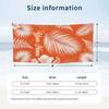 Tropical Leaves Elegance Theme Quick Dry Beach Towel Custom Name Text Print Large Sand Resistant Towel Beach Vacation