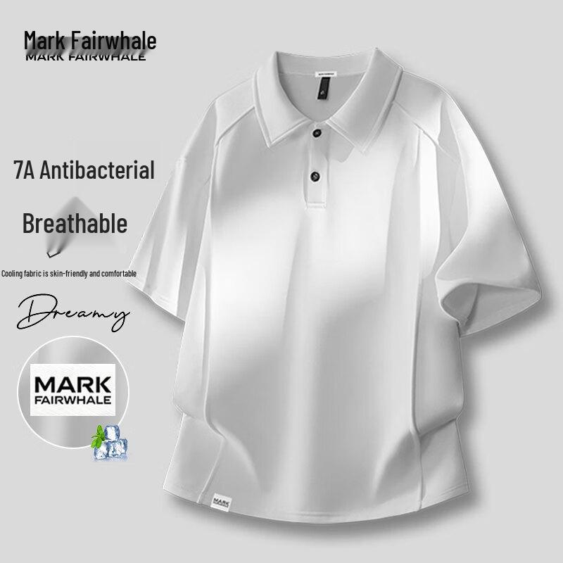 MARK FAIRWHALE Men s Ice Silk Polo Shirt L