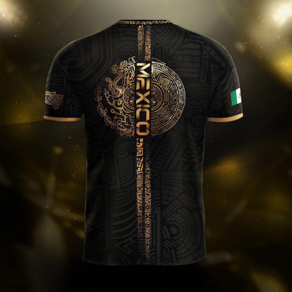 Men's Casual Short Sleeve T-Shirt Mexico Lettering Graphic Print Crew Neck Lightweight Soft Fabric Comfortable Fit