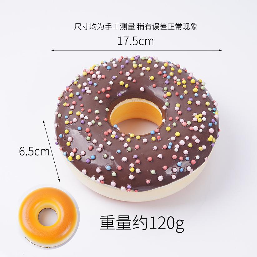 17CM Large Simulation Donuts Model Fake Cake Dessert Baking Shop Display Props Ornament Baby Shower Wedding Party Decor