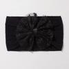 New Jacquard Baby Elastic Headband, Cute Lace Bow Children's Headscarf, Thin Baby Headband