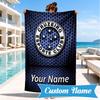 Custom Name Cruzeiro Esporte Club Crest Personalized Microfiber Beach Towel, Quick-Dry, Ideal for Summer Travel, Beach Essential, Swimming