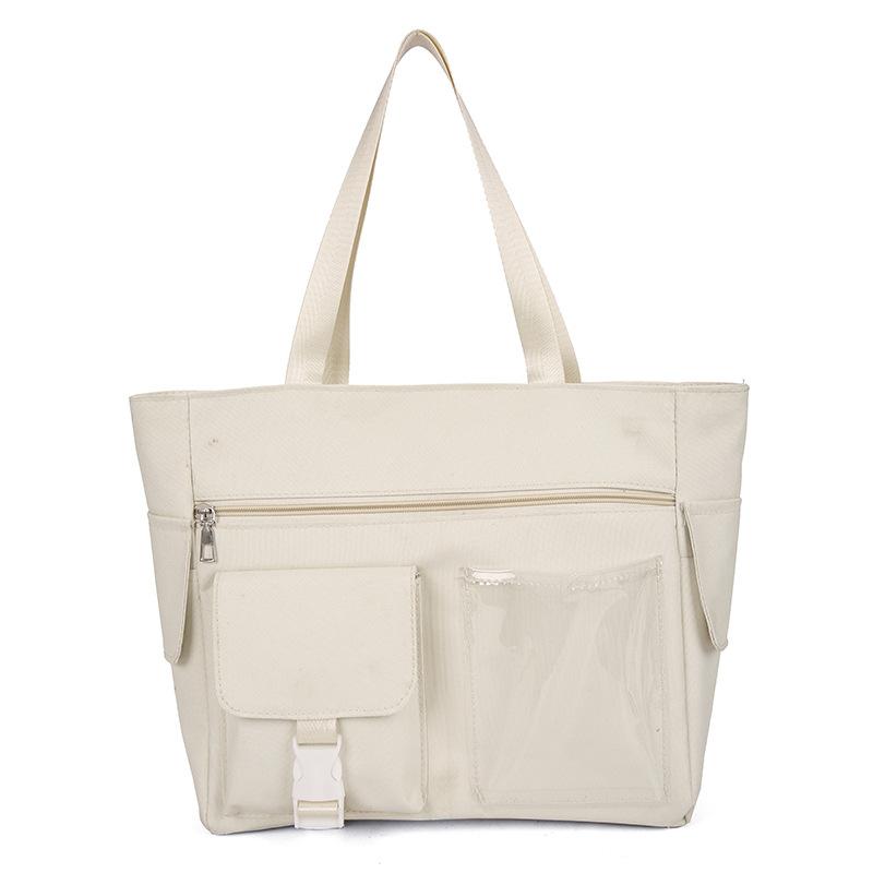 Летняя новая женская сумка для класса многокарманная большая вместительная женская сумка японская и корейская сумка-тоут прозрачная сумка