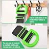 1pc Heavy duty furniture lifting strap - green plastic handle and black fabric with raised edges to ensure movement and lifting,