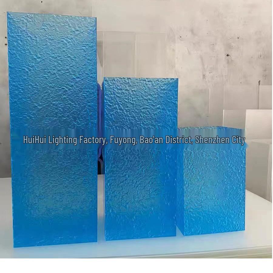 Transparent Acrylic Wedding Flower Column Set - Square Crystal Guide, 3 Pieces