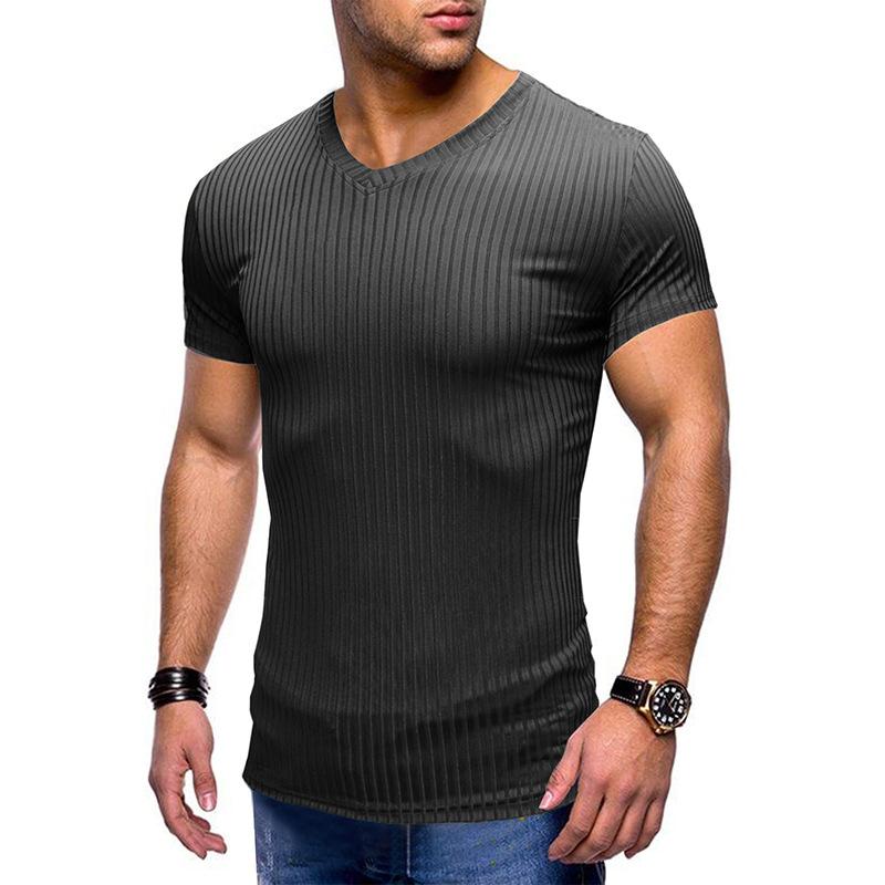 

Men S Sports Work Base Daily Wear T-Shirt Summer Men S Solid Color Slim Fit Casual T-Shirt Short Sleeved Top M армія зелений колір