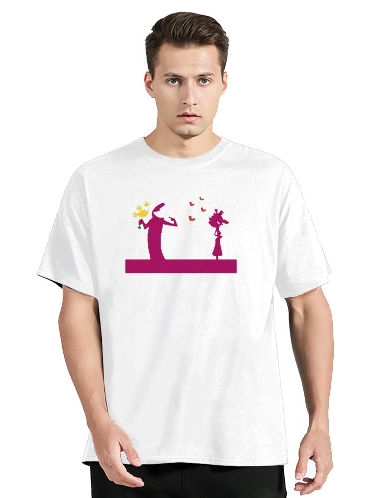 La Linea The Line Osvaldo Cavandoli TV Men's T-shirt Fashion Harajuku Cotton Tshirt Clothing Oversized Tops Tees