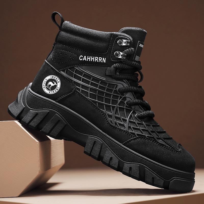 Fashion CYYTL Mens Boots Ankle Casual Shoes Leather Cowboy Winter Combat Tactical Motorcycle Chelsea Work Outdoor Hiking Designer Luxury