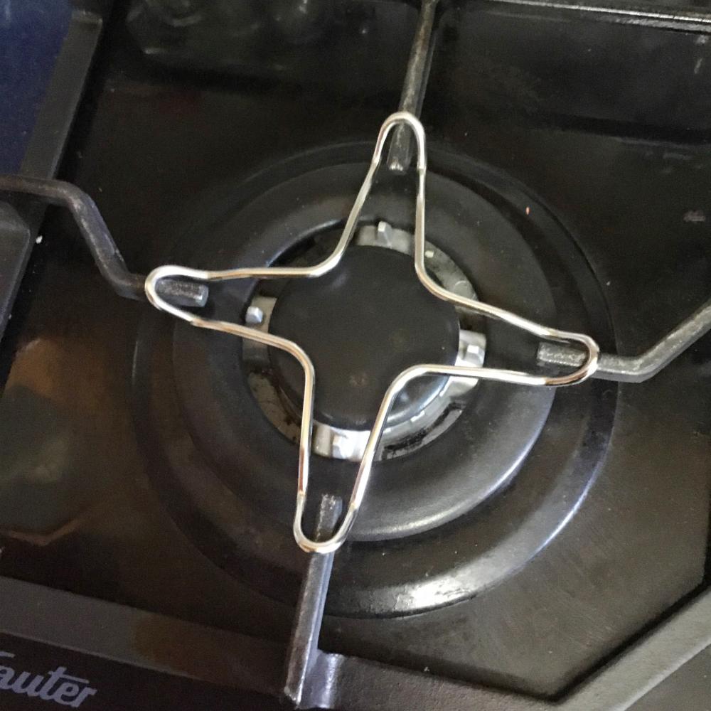 Edelstahl für Gasherd Hitzediffusor Topfständer Eisenherdring Gasherdgestell Pfannengestell