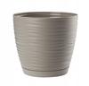 Light Gray Plastic Flowerpot with Saucer 147x136cm