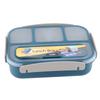 16-teiliges Bento-Box-Set, wiederverwendbar, 1300 ml, 4 Fächer, Lunchbox für Erwachsene mit Löffel für Obst-Mittagessen, Blau