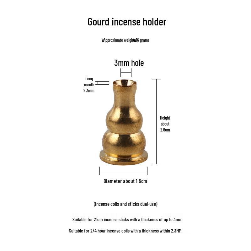 Brass Multi-Style Incense Holder: Coil, Gourd, Nine-Hole, Water Drop, and Sitting Tray Burner.