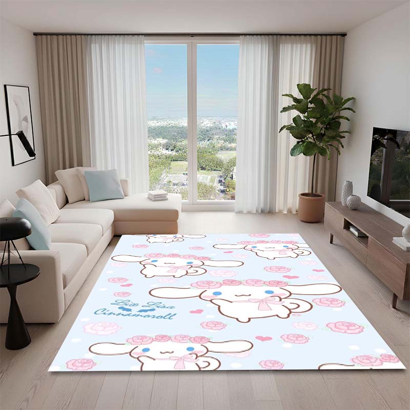 1PCCinnamoroll Cartoon Rug, Suitable for Bedrooms, Living Rooms, Sofas, Doormats, and Children's Non-slip Floor Mats.