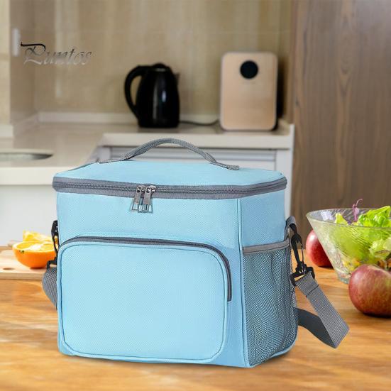 Große isolierte Lunchtasche, Lebensmittelaufbewahrungstasche für Restaurants, Bento-Box mit großer Kapazität, Picknicktasche, tragbarer, verdickter Thermo-Eisbeutel