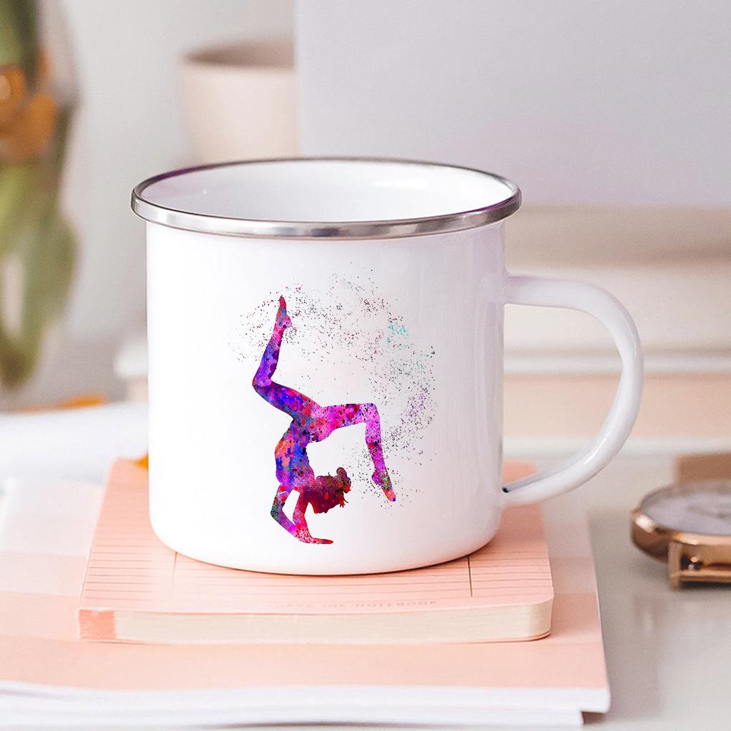 Born To Dance Ballet Girls Printed Enamel Mugs Kids Cup of Coffee Travel Mug Stainless Steel Mug Kawaii Friends Drinkware Cupshe