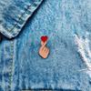 New Cartoon Creative Cute Finger Heart Brooch - Unisex Couple Gift Pin and Heart Badge