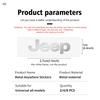 Universal Car Metal Logo Stickers Auto Emblem Decals Styling For Jeep Compass Renegade Cherokee Wrangler JK Patriot Liberty