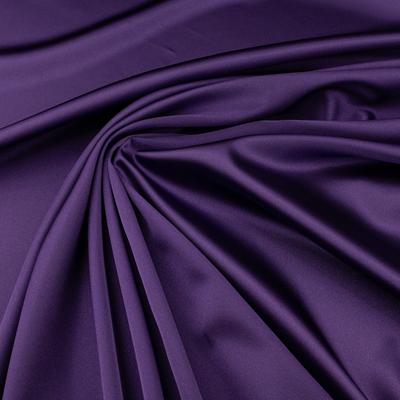 Satin Fabric with Lycra, Purple Color