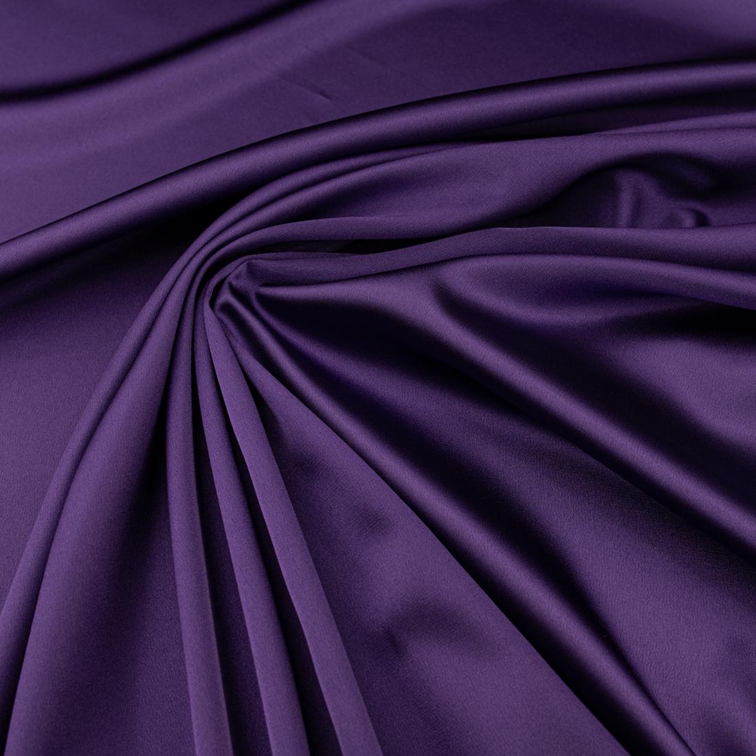 Satīna audums ar likru, violeta krāsa