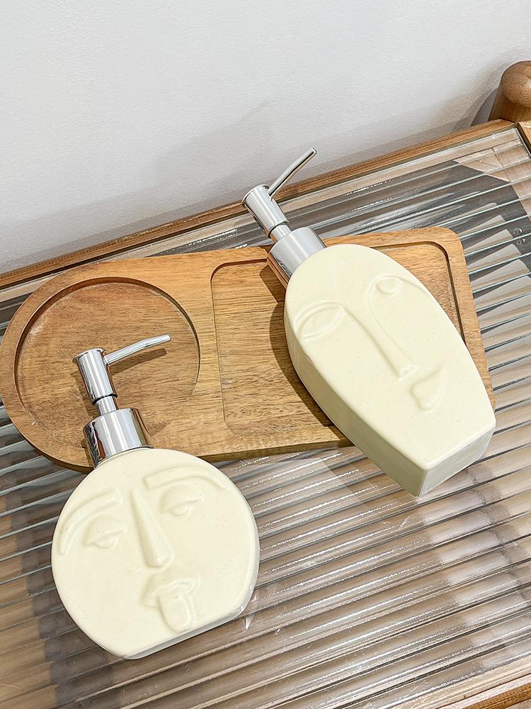 Jednoduchost Elegantní Abstraktní Postava Sprchový Gel Pokročilá Cestovní Láhev Láhev pro Domácí Koupelnu Stolní Dekorace