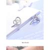 925 Silver Love Heart Stud Earrings For Women Engagement Elegant Luxury Jewelry Trend Best Selling Jewellery