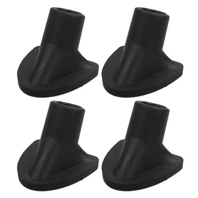 1.26 X 1.42 In Golf Bag Stand Base Pad Set, 4 Black Rubber Replacement Caps for Golfers Who Maintain Their Bag Stand During Practice and Storage