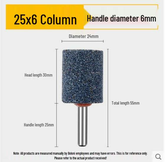 Cylindrical Sanding Head with Handle for Electric Grinder - Jade Carving and Polishing Tool