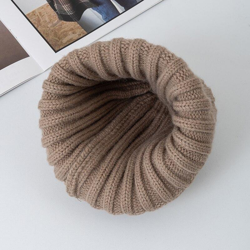 Nové Dámské Zimní Čepice Móda Teplý Kpop Steeetwear Čepice Čepice Dámské Ležérní Transparentní Štítek Zimní Pletené čepice