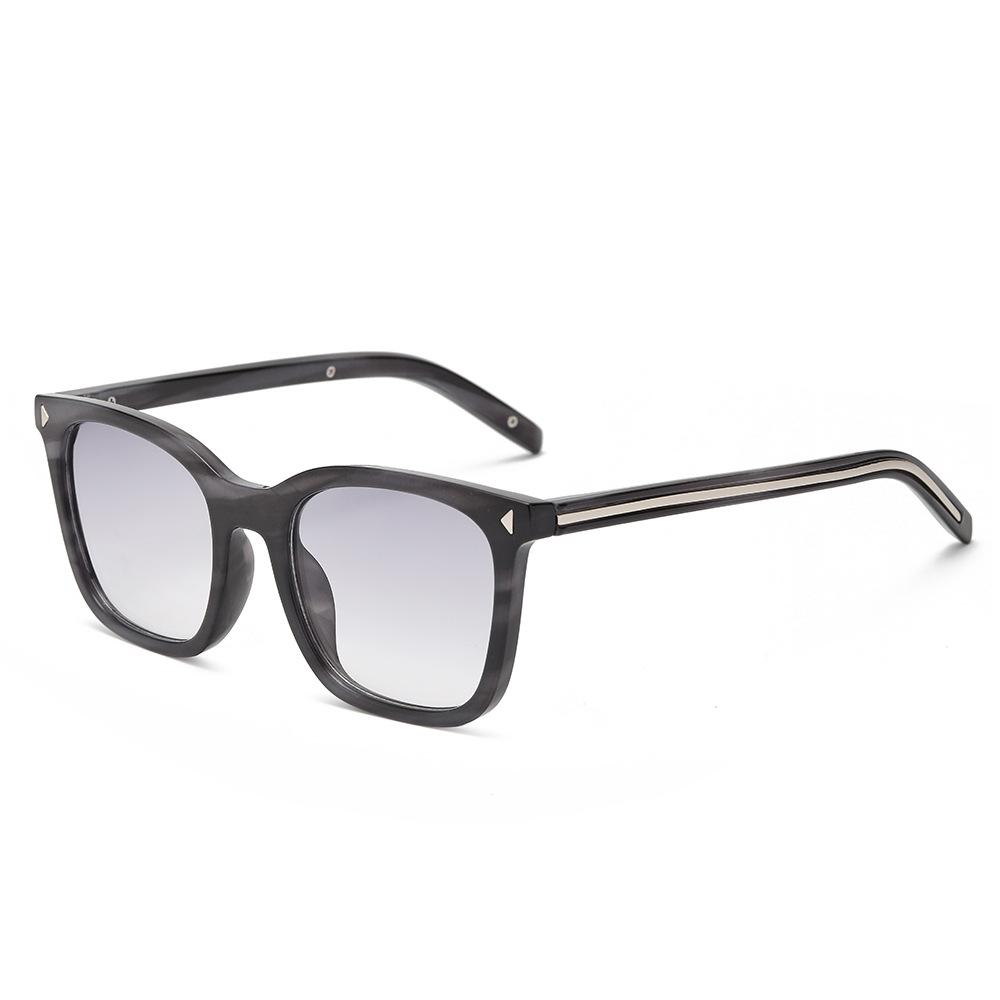 New retro large-frame square sunglasses for men and women looking thin travel photo UV-proof sunglasses
