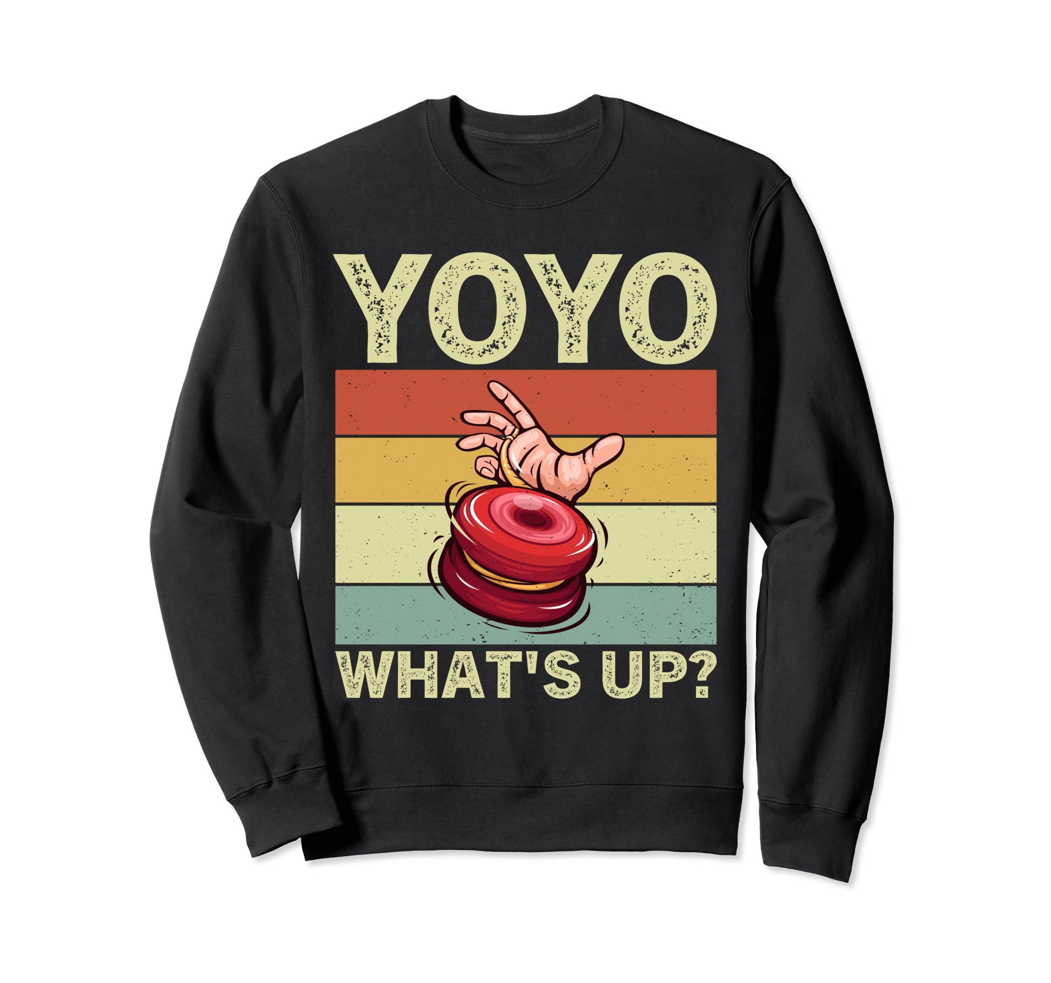 

Yoyo Up Funny Vintage Yoyo Toy Lover Player Retro Trainer What s чорний