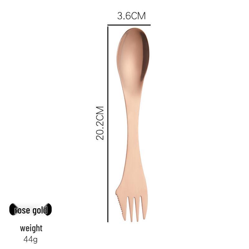 Ru Han 304 Stainless Steel Rose Gold Cutlery Set