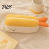 Kids Plush Pencil Case Fried Shrimp Tail Case, Cute Large Capacity Pouch, Fun Desk Organizer Adorable Stationery Bag for Students, School Gift