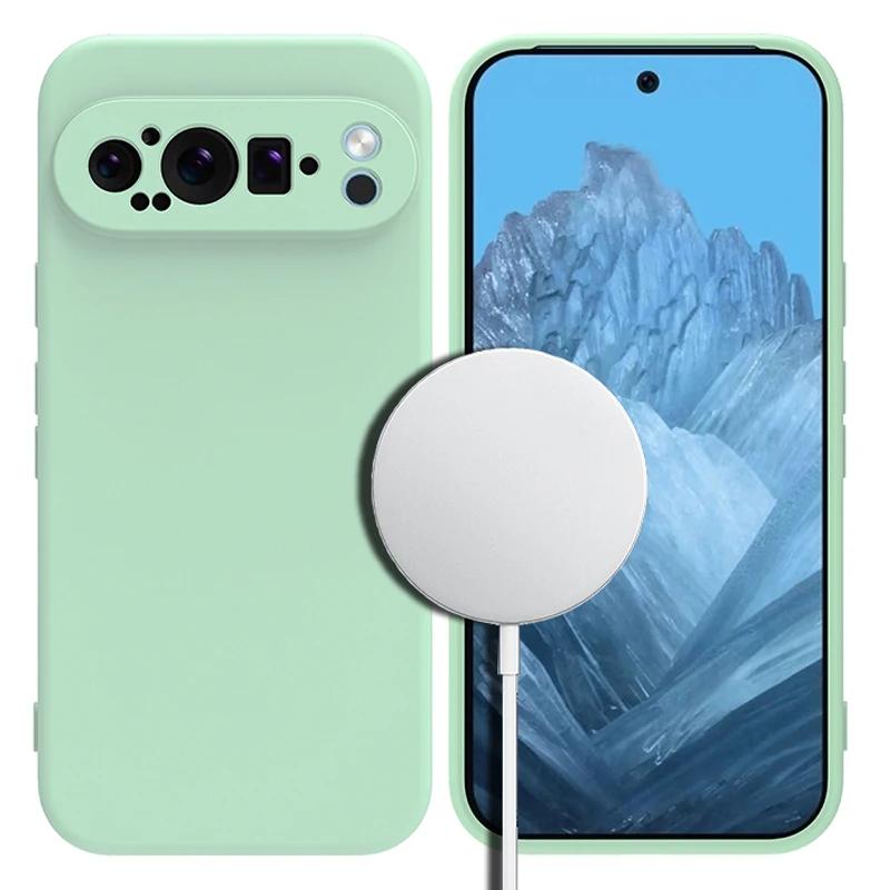 Original Liquid Silicone Candy Color Skin Friendly Cases For Google Pixel 10 9 Pro XL 8 7 6 A Wireless Charging Shockproof Cover